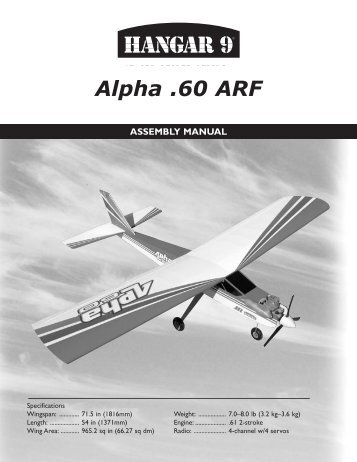 hangar 9 alpha 40 manual