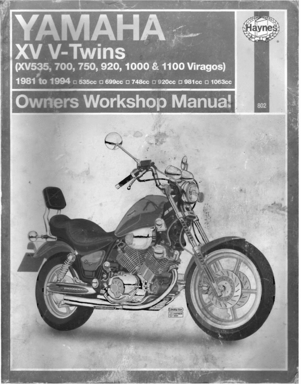 1985 yamaha virago 700 service manual