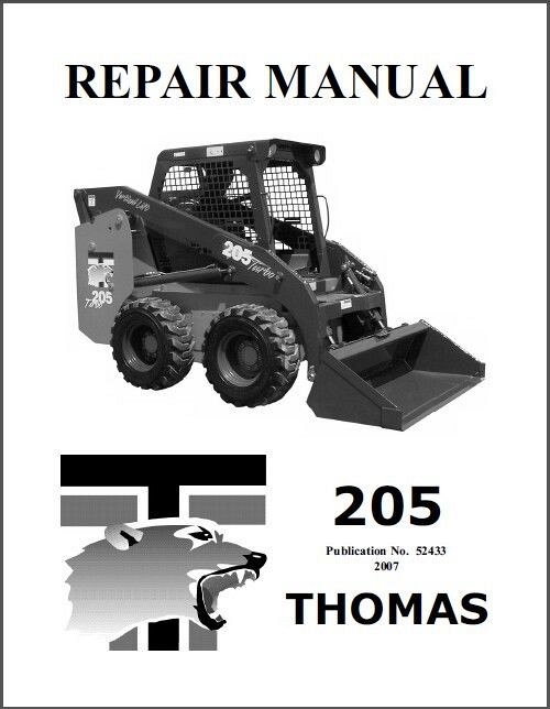 thomas skid steer repair manual