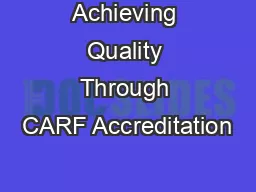 carf behavioral health standards manual