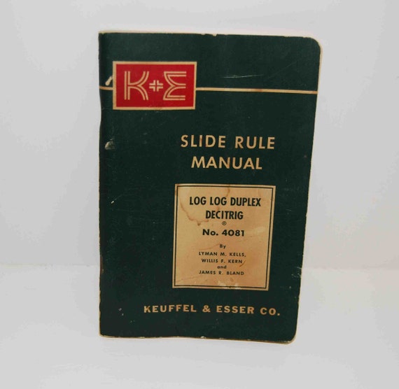 keuffel & esser slide rule manual