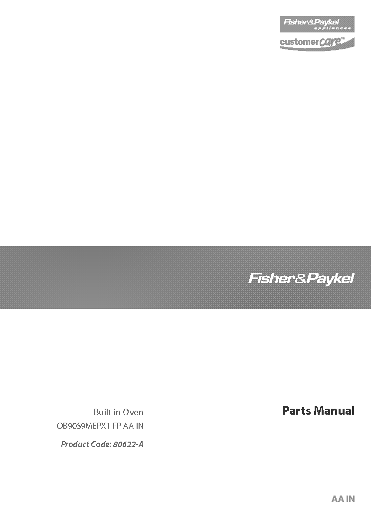 fisher and paykel gw612 service manual