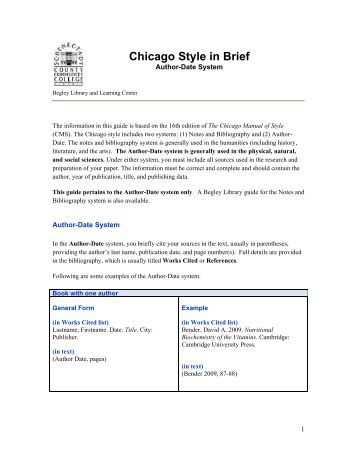 chicago manual of style referencing