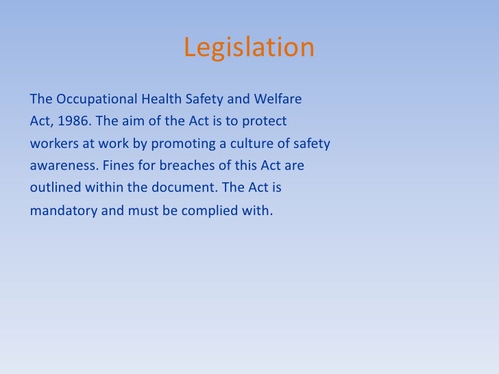 occupational health and safety policies and procedures manual