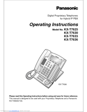 panasonic kx t7636 user manual